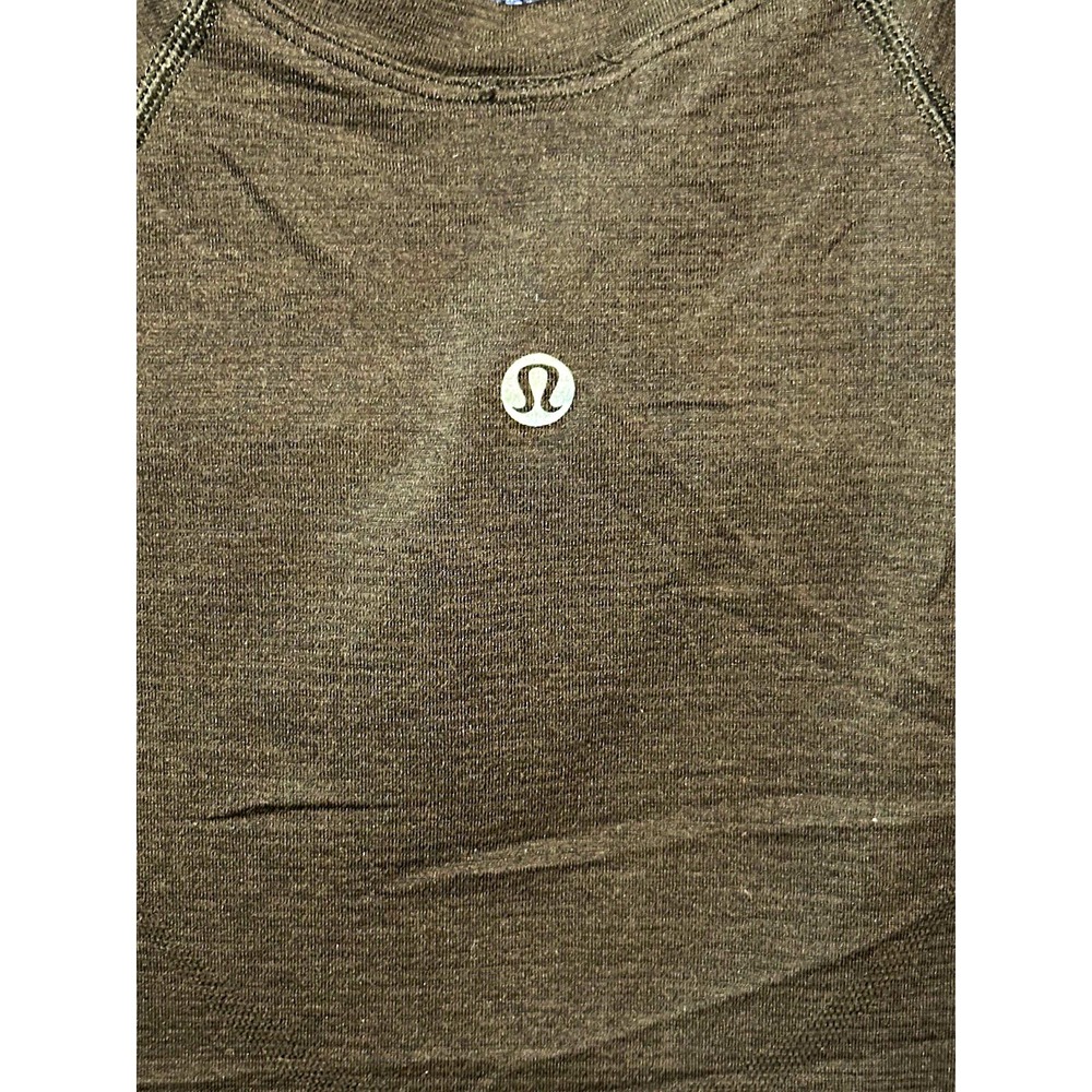 Lululemon Women's Black Cropped Raglan Tee Crew Neck Slim Stretch Yoga Size XS
